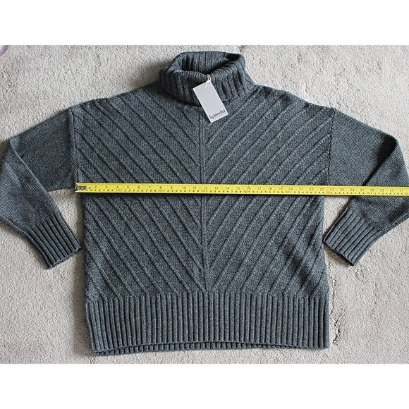 New w/Tags - Splendid Arabella Cowl Neck Pullover, Wool Blend - Grey, Large - Picture 5 of 13